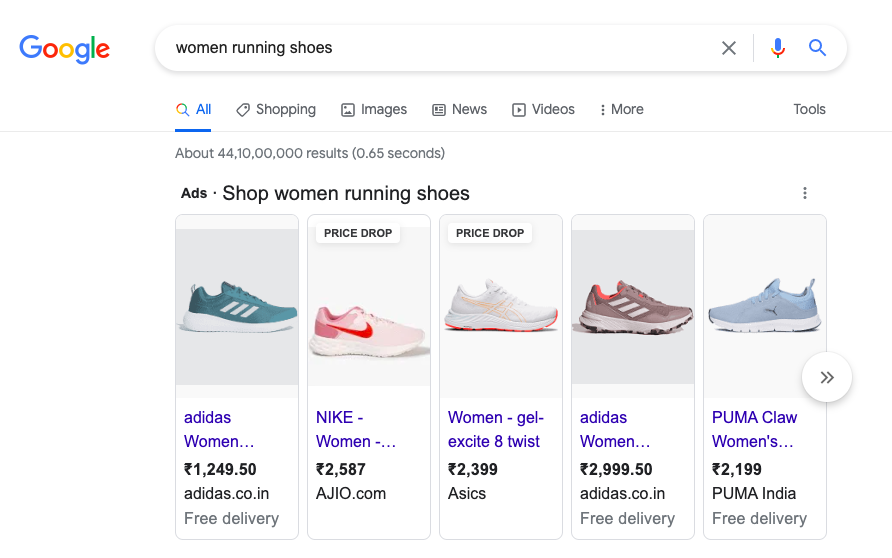 product listing ads