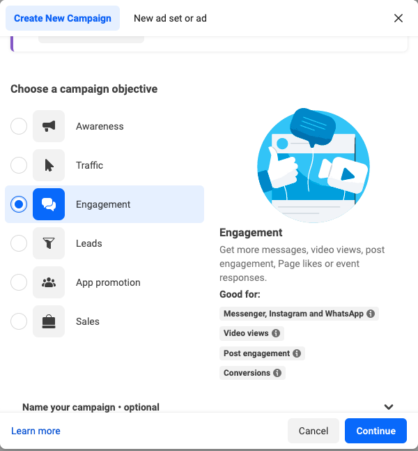 Facebook Engagement Ads