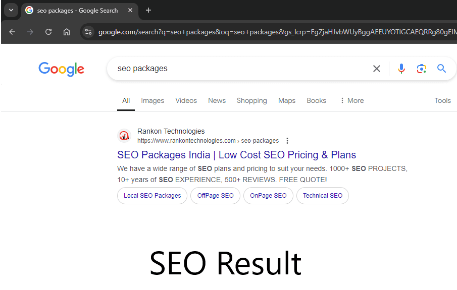 SEO Result