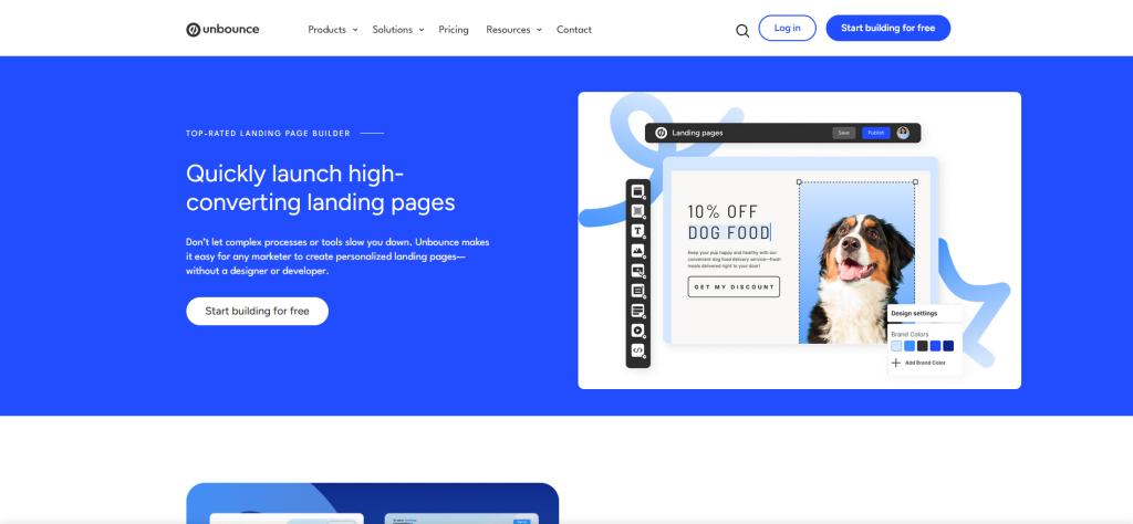 Unbounce Smart Builder