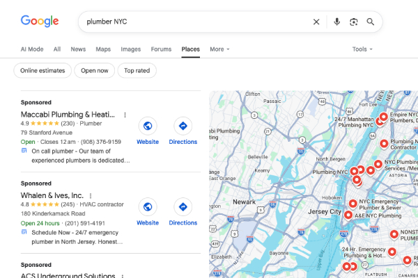 Google Map Ads