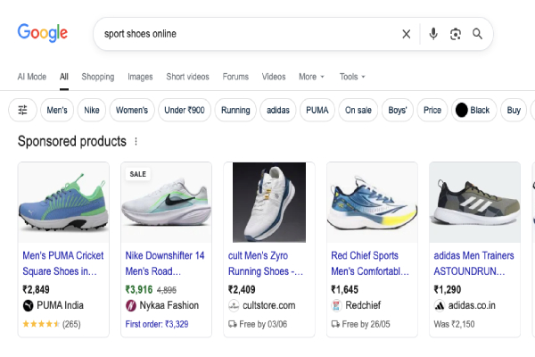 Google shopping ads