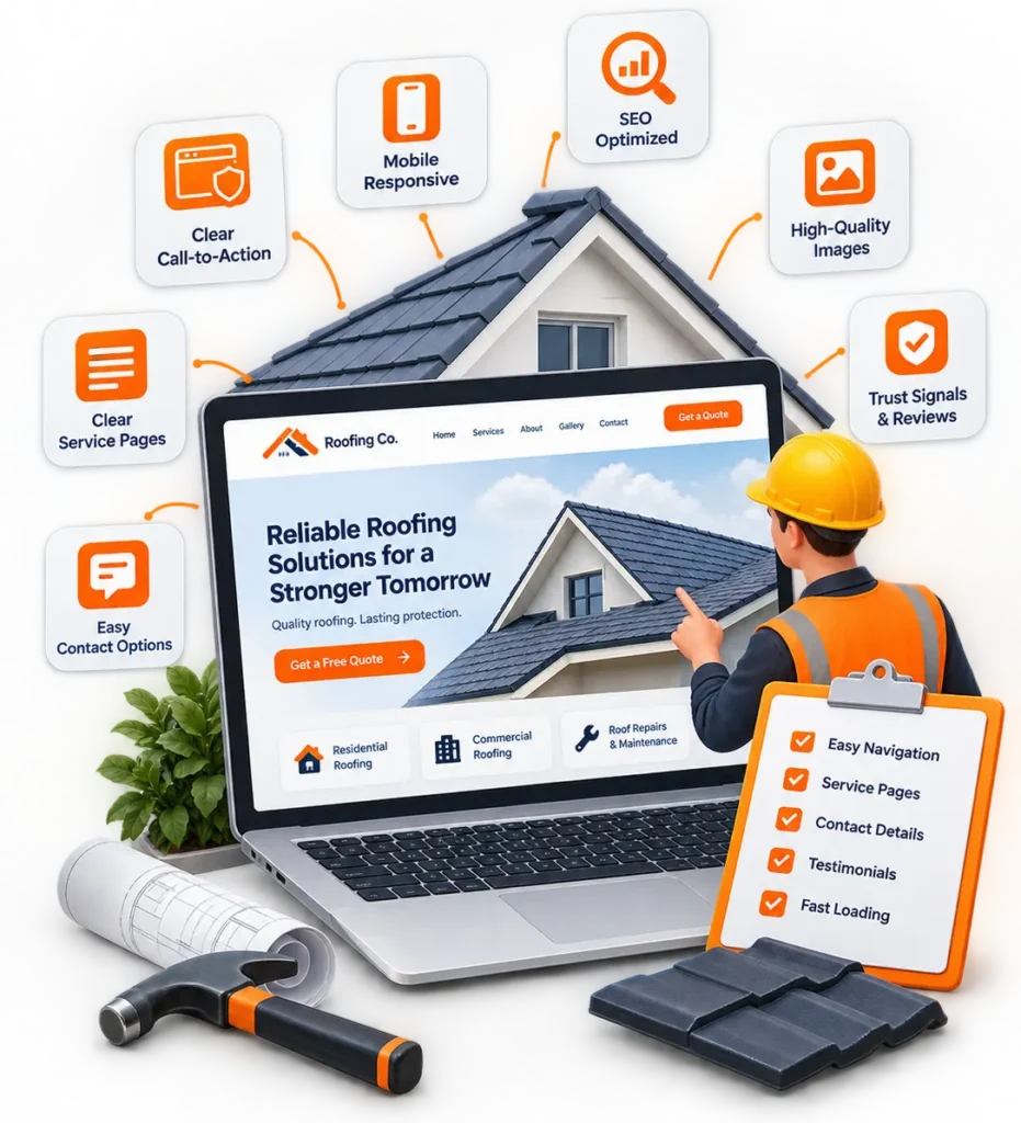 Custom Roofing Website Design to Grow Your Business